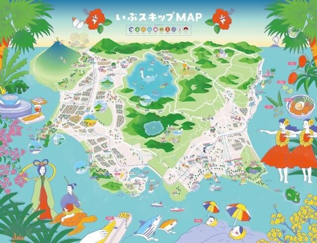 【指宿市】デジタルイラストマップ「いぶスキップMAP」を公開-1