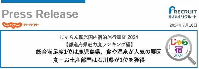 【都道府県魅力度ランキング編】で、総合満足度1位を獲得。-1