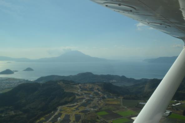 遊覧飛行 桜島コース-7