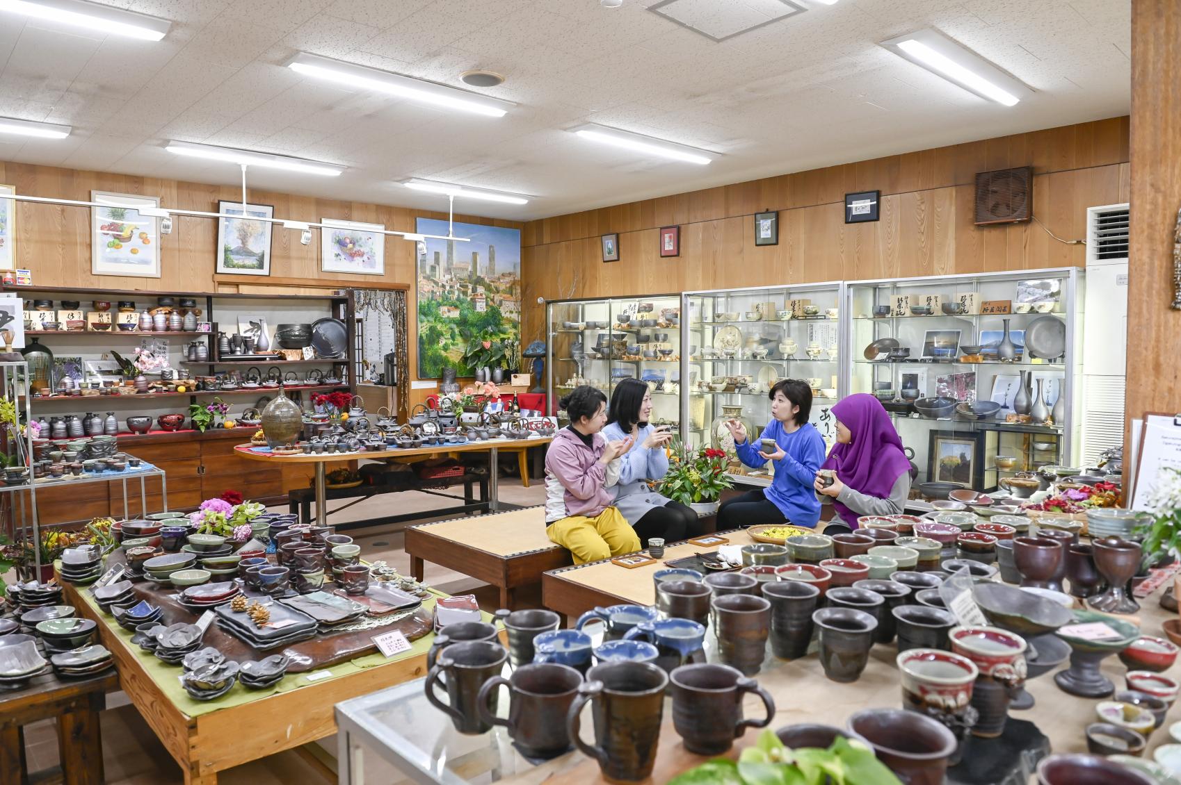 桜岳陶芸 絵付け体験-5